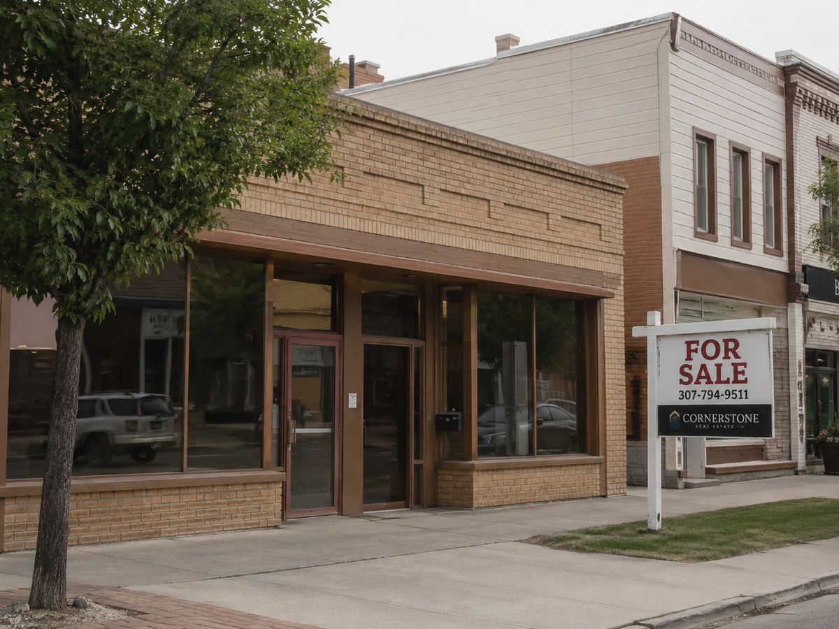 A small business storefront listed for sale